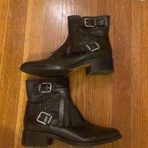 Donald Pliner Kilted Moto booties size 8.5